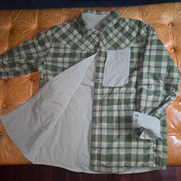 Magpul Jacket Men's (L) - Grey Green Plaid Reversible - Tech Logger Gorpcore - Picture 10 of 13
